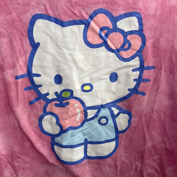 Hello Kitty Tie-Dye Pink T-Shirt - Picture 3 of 7